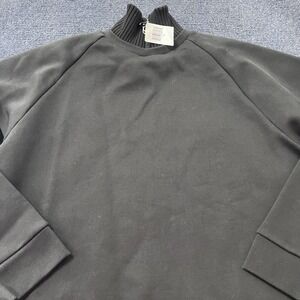 PUMA by Rihanna Fenty Sweatshirt Womens Large Black AW16 Mock Neck Zip Longline